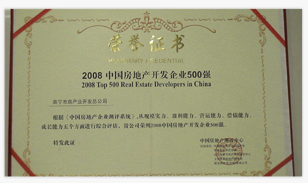 2008中国房地产开发企业500强